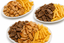 KEBAB MEAT WITH CHIPS